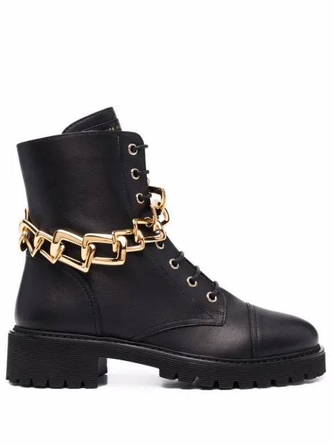 Giuseppe Zanotti lace-up leather boots Black E170005004