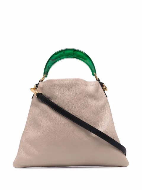 Marni small Venice leather tote bag Neutrals SCMP0065U0LV688Z2O35