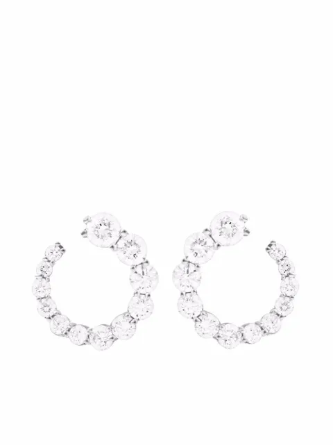 Melissa Kaye 18kt white gold Aria diamond earrings Silver E1716AW