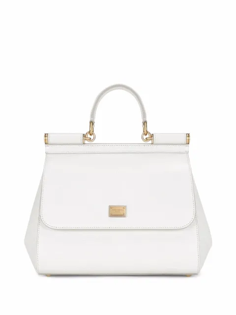 Dolce & Gabbana large Sicily calfskin handbag White BB6002A1095
