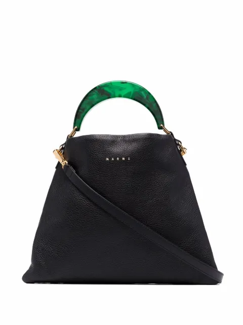 Marni Venice small bag in leather Black SCMP0065U0LV688