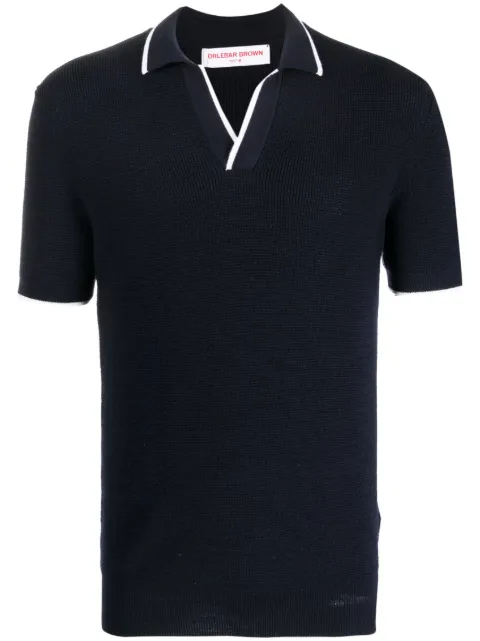 Orlebar Brown Horton striped polo shirt Blue 274237