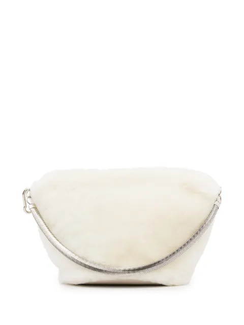 Studio Amelia Momo shearling tote bag White B107SIVOSHE