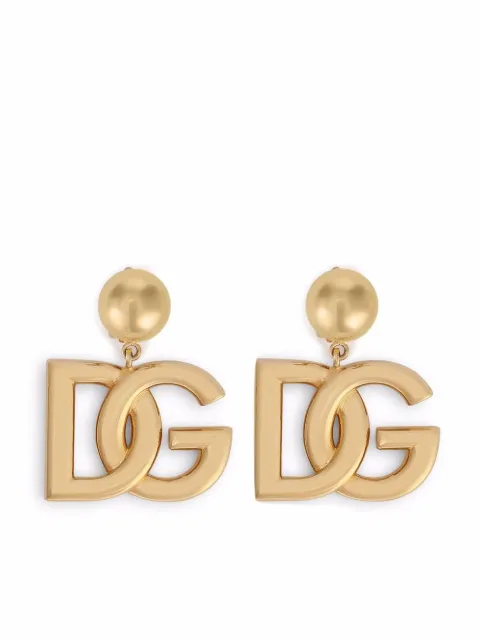 Dolce & Gabbana DG-logo clip-on earrings Gold WEN6P2W1111ZOO00