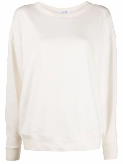 FRAME au natural uni sweatshirt White LWAC0464