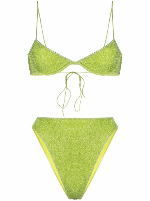 Oséree Lumière '90s bikini Green LCF213