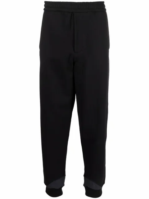 Helmut Lang logo-patch track pants Black L05HM201