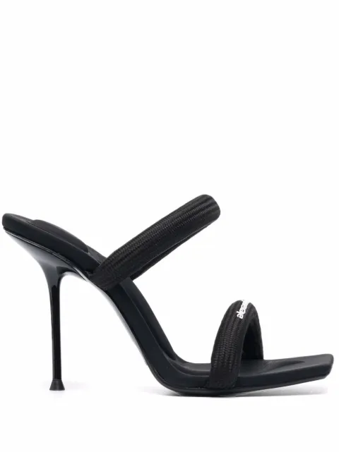 Alexander Wang Julie 105mm nylon tubular sandals Black 30321S033001