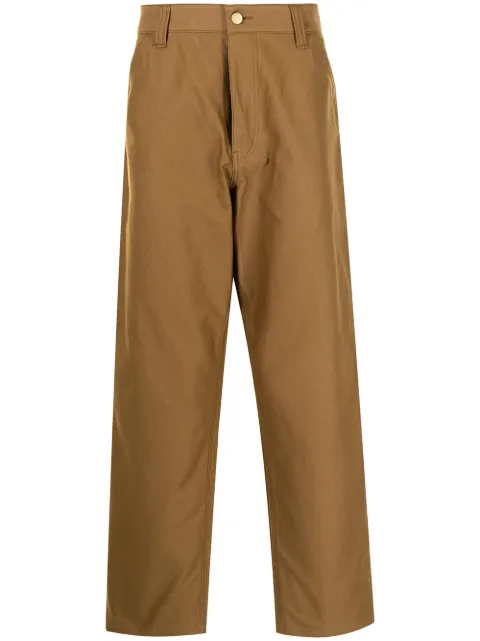 Junya Watanabe MAN straight-leg cotton trousers Brown WHP101