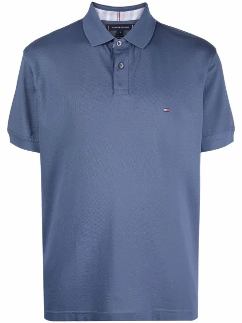 Tommy Hilfiger embroidered logo polo shirt Blue MW0MW17770