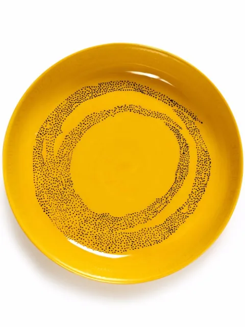 Serax FEAST swirl-dots high plate (22cm) Yellow B8921008J