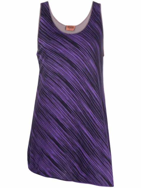 Missoni Pre-Owned 2000s striped sleeveless top Purple MISSO250AB