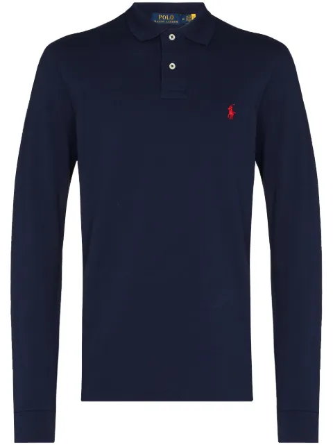 Polo Ralph Lauren Polo Pony long-sleeve polo shirt Blue 710680790046