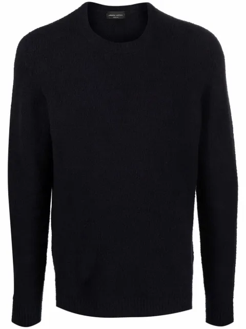 Roberto Collina crew-neck knitted jumper Blue RF45001
