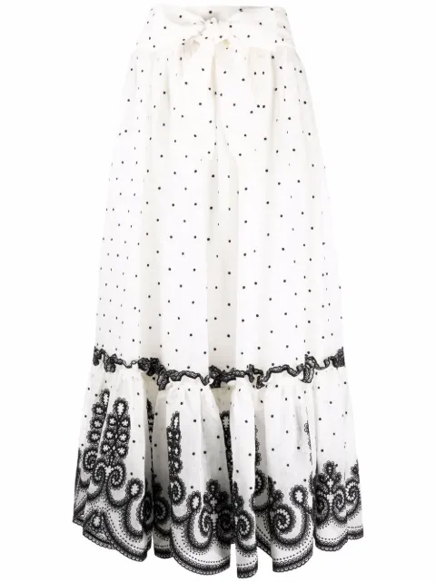 ZIMMERMANN Lovestruck rope skirt White 9868SAND