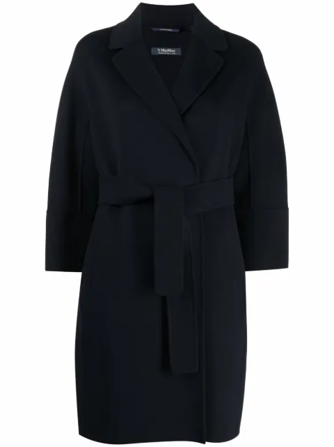 'S Max Mara notched-lapels single-breasted coat Blue 2529016071600