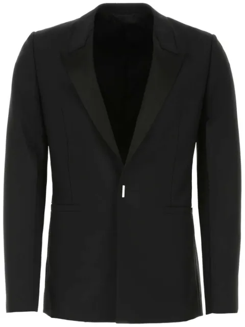 Givenchy satin-lapel blazer Black BM30B1100H