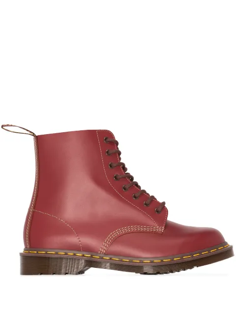Dr. Martens Vintage 1460 leather ankle boots Red 12308601