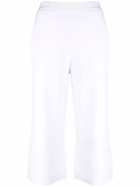 Stella McCartney cropped kick-flare trousers White 603655SOW76