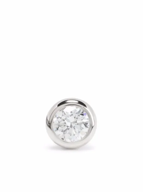 Courbet 18kt recycled white gold Origine laboratory-grown diamond stud single earring Silver E13W001003