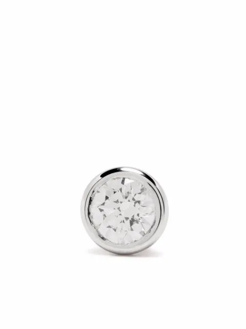 Courbet 18kt recycled white gold Origine laboratory-grown diamond stud single earring Silver E13W001002