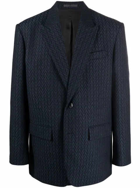 Valentino Garavani pinstriped suit jacket Blue VCEC057H5
