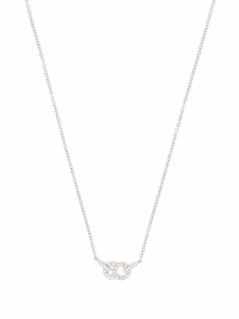 Courbet 18kt recycled white gold CELESTE laboratory-grown diamond small pendant necklace Silver N36W0014