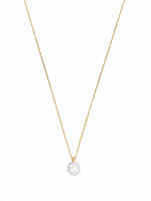 Courbet 18kt recycled yellow gold Origine bezel set laboratory-grown diamond necklace Gold N13B001003