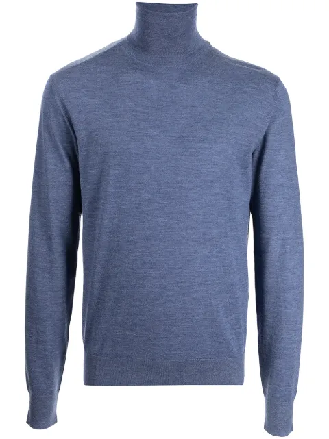 Dolce & Gabbana cashmere turtleneck jumper Blue GX625TJAWRC