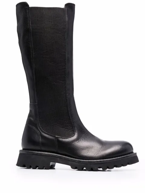 Moma knee-length leather boots Black 1DW250CU