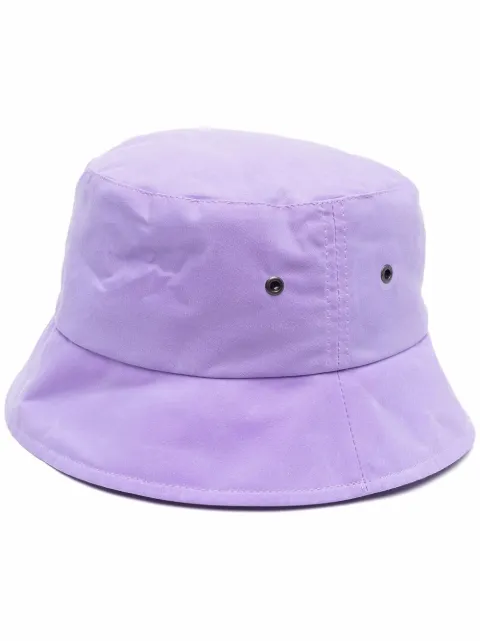 Mackintosh waxed bucket hat Purple HA0139