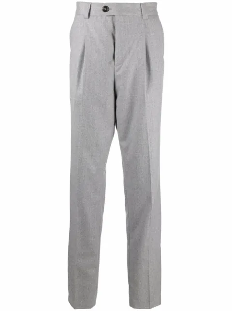 Brunello Cucinelli pleat-detail tailored trousers Grey ME226E1450C272