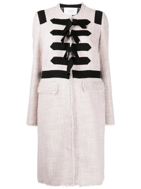 Giambattista Valli single-breasted tweed coat Pink 19FWSVCI835245TWU