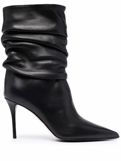 Le Silla Eva scrunched mid-calf boots Black 2182T080R1PPGLO