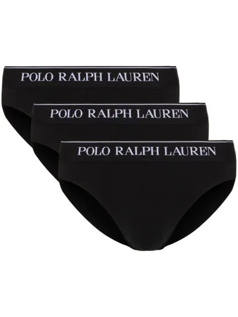 Polo Ralph Lauren logo-waistband briefs Black 714835884002