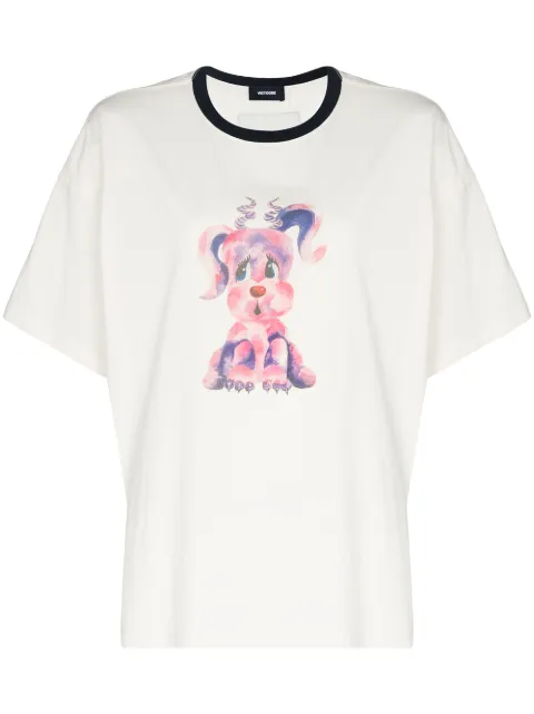 We11done Monster crew-neck T-shirt Neutrals WDTT021510UBK