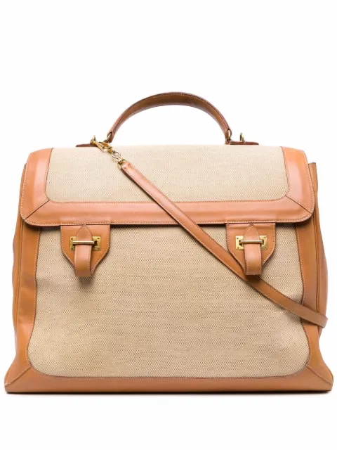 Hermès Pre-Owned 1948 large flap two-way bag Neutrals HER7900A