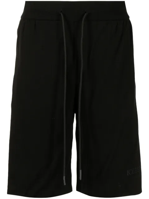 Iceberg drawstring-waist track shorts Black AD027635