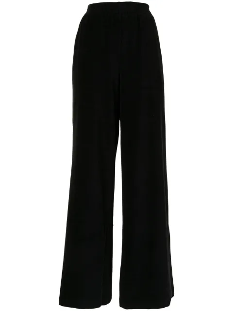 Ground Zero velvet wide-leg trousers Black F21PT822