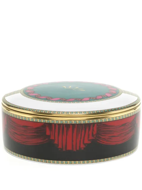 GINORI 1735 Elephant round porcelain box Multicolour 177RG00FCO04501GENG00129200