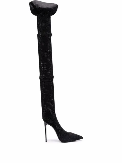 Le Silla Gilda stocking boots Black 2116N100R9PPCAY