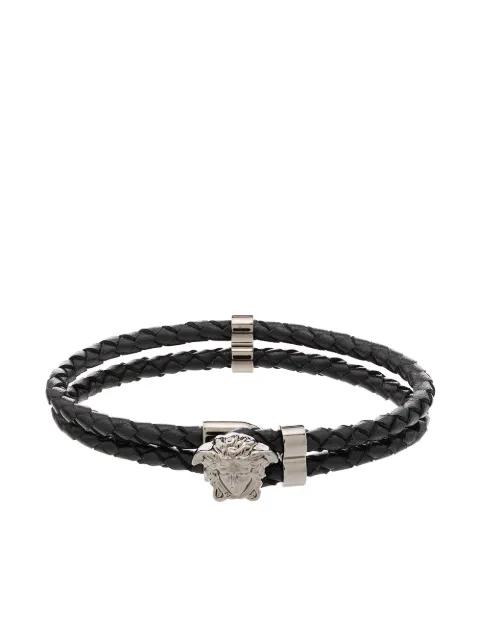 Versace La Medusa leather bracelet Black DG05579DMTN