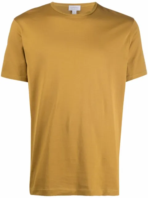 Sunspel short-sleeved cotton T-shirt Gold MTSH0001