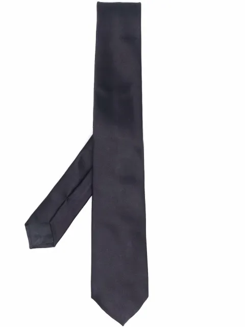 Giorgio Armani pointed-tip silk tie Blue 3600878P998