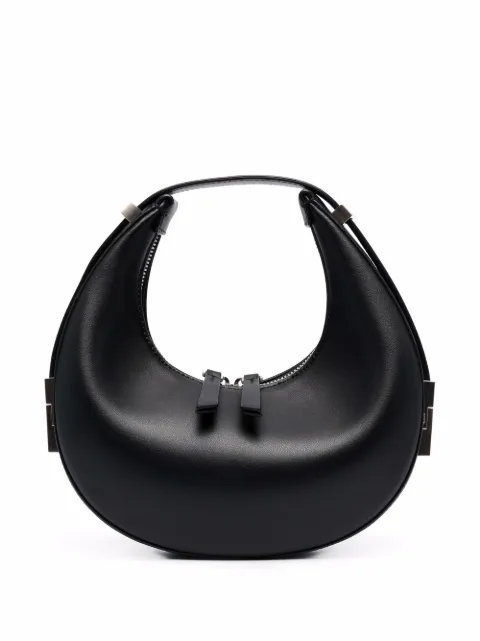 Osoi mini Toni polished-finish tote bag Black 21SB03010101