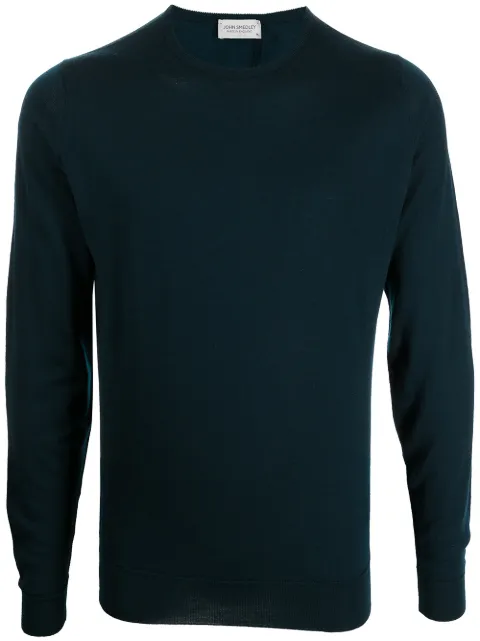 John Smedley fine-knit wool jumper Green LUNDYAW21