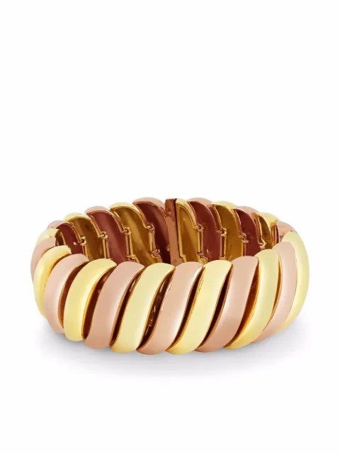 Pragnell Vintage 14kt yellow and rose gold Contemporary "S" link bracelet Gold 1175102