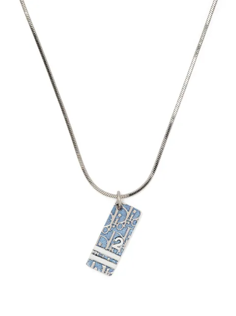 Christian Dior Pre-Owned Trotter pendant necklace Silver ENDIO0059