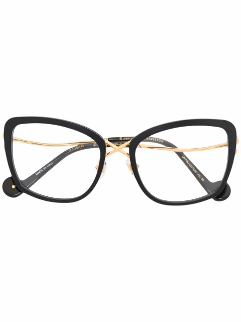 ANNA-KARIN KARLSSON Lacroix oversized-frame glasses Black LACROIX