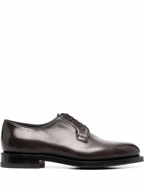 Santoni leather Derby shoes Brown MCCO17837MH4HOBRT53